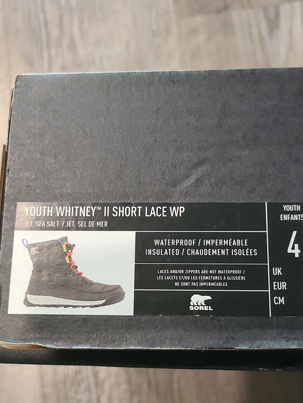 SOREL Kids' Youth Whitney™ II Plus Waterproof Insulated Snow Boot Size 4